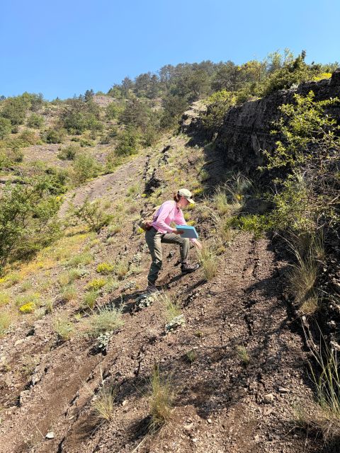 Macy doing field work on the North Anatolian Fault.